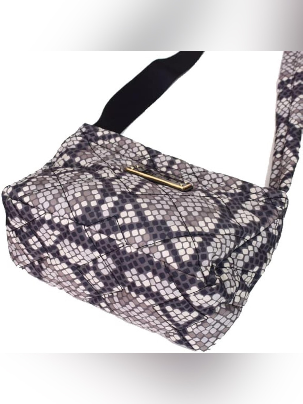 Marc Jacobs Purse Snake Print Soft Quilted fabric Small Crossbody Bag Travel